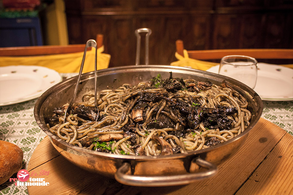 Recette du Spaghettis à l'encre de seiche au poulpe