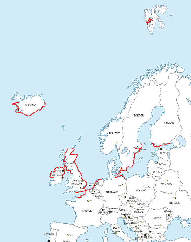 map avec parcours