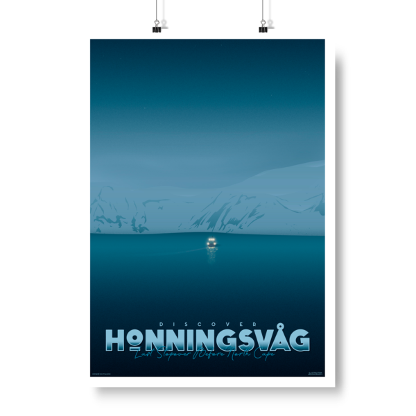 Affiche de la Norvège - Honningsvåg - Edition limitée